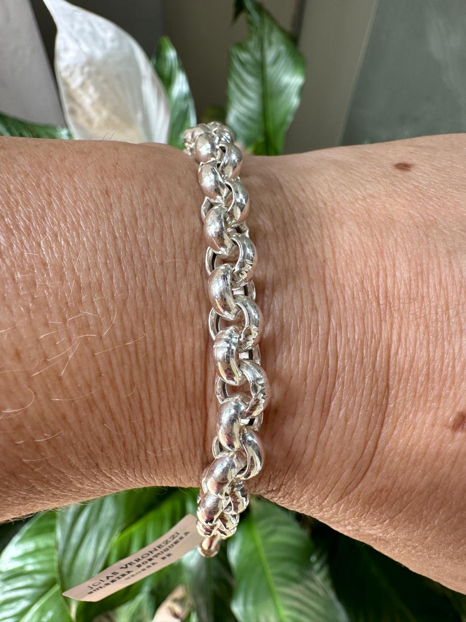 Pulseira Portuguesa Elos Grossos Prata 925