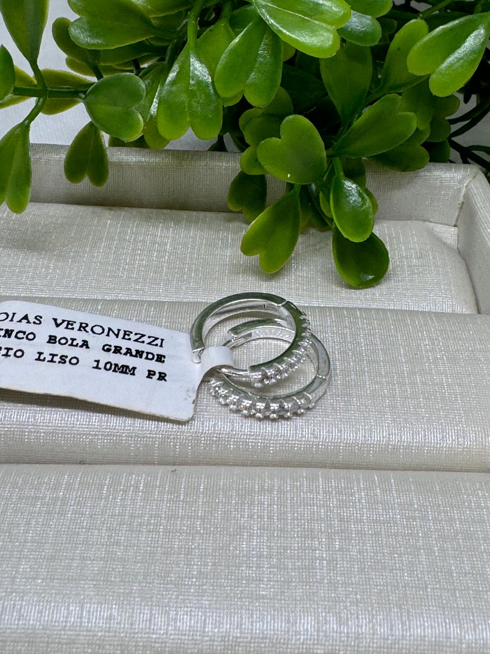 Brinco Argola Dia a Dia Zirconias Prata 925