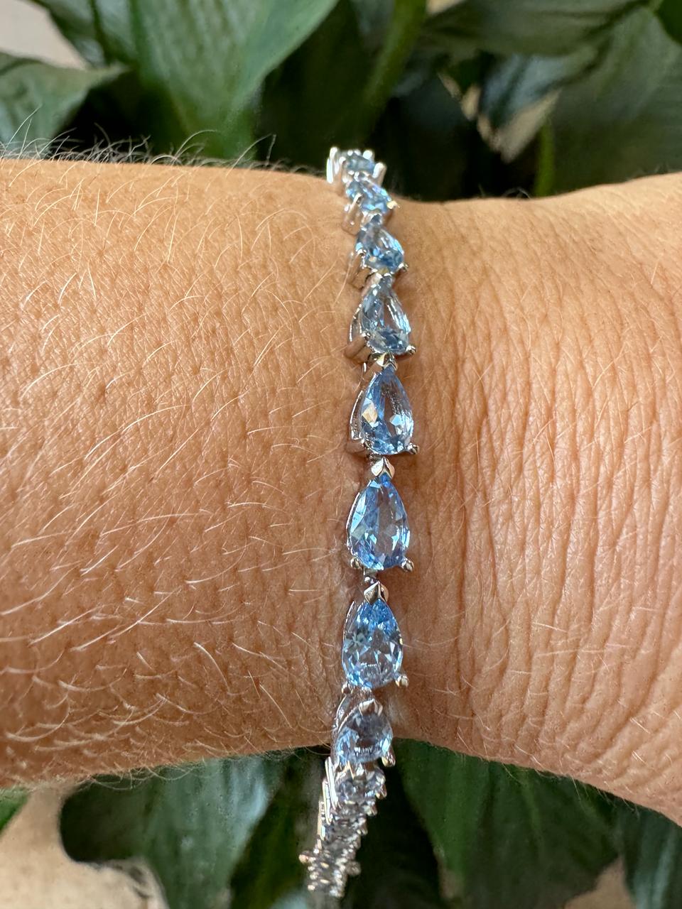 Pulseira Riviera Gota Colors Prata 925