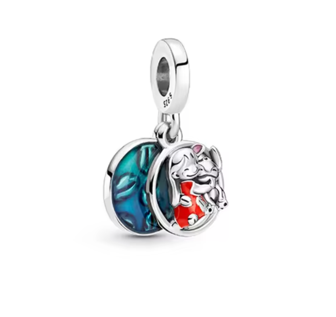 Berloque Lilo Stitch Prata 925
