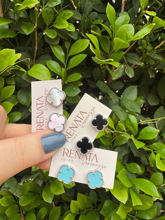Brinco Inspiração Van Cleef Semijoia