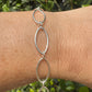 Pulseira Elos Ovais Achatados Prata925