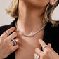Corrente Riviera White Prata 925