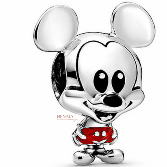 Berloque Mickey Resina Prata 925