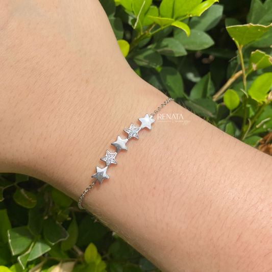 Pulseira 5 Estrelas Semijoia