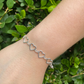 Pulseira Fileira Coração Prata 925