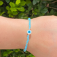 Pulseira Cristal Azul Prata 925