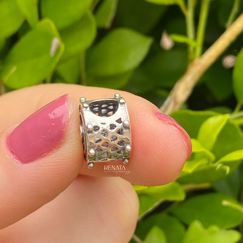 Berloque Leme Zirconias Prata 925